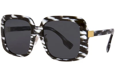 Burberry Penelope BE4363F 397887 Sunglasses Women's White/Black/Dark Grey 55mm - Image 1 of 4