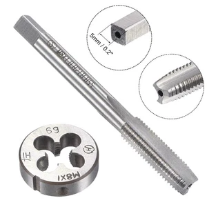 Heavy Duty Metric Round Die and Tap Set M8 x 1mm Left Hand Thread Tapping - Picture 1 of 8