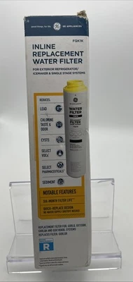 SEALED!! 1Pk GE Under Sink Refrigerator Replacement Water Filter Cartridge FQK1K - Image 1 of 2