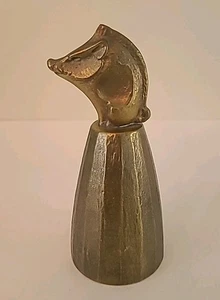 Kaiserliche Kunstakademie Eiju Tsuda Japanisches Bronze Tier Glocke Wildschwein Schwein - Bild 1 von 8