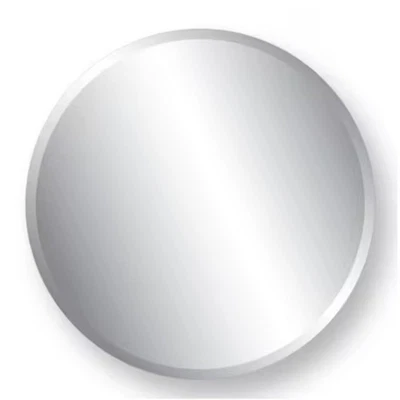 Project Source Frameless Round Mirror Beveled Edge 28 Inch Wall Decor - Image 1 of 4
