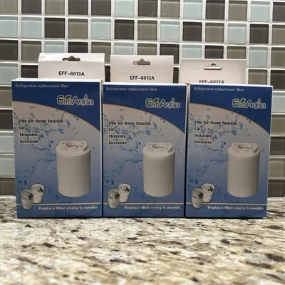 Сменный совместимый фильтр EcoAqua EFF-6013A с GE MWF SmartWater MWFA 3 шт. - Изображение 1 из 4