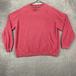 Harold Powell Silk Cotton Blend Knit Sweater Herringbone XL - Picture 1 of 10