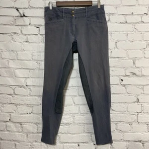 Pantaloni equitazione Ariat donna Bretagna full seat taglia 26R grigio scamosciato grip - Foto 1 di 1