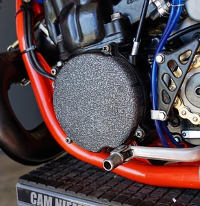 Black Ignition Guard 1984-2001 Honda CR500 Flywheel Cover Grip Tape CR 500 500R - Picture 1 of 2