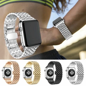 For Apple Watch Series 7/6/5/4/3 Stainless Steel Bracelet Band Replacement Strap - Bild 1 von 20