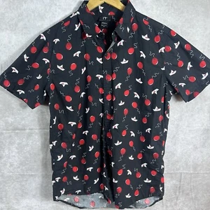 IT Chapter 2 Segelboot Ballon Button Up Hemd Herren M schwarz Pennywise CLOWN - Bild 1 von 4