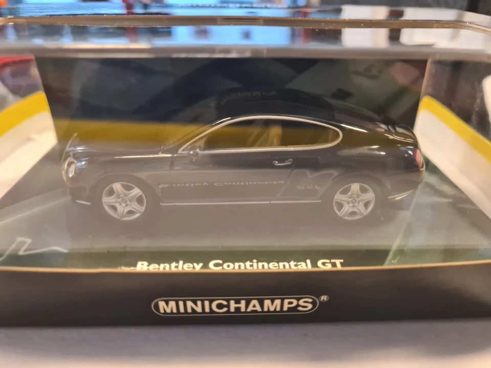 BENTLEY CONTINENTAL GT 2003 BLACK 436139021 1/43 Minichamps - Immagine 1 di 1