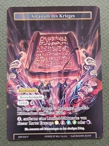 Arcano della Guerra BSR-002 R Rara Full Art Force of Will FoW Walhalla - Foto 1 di 1