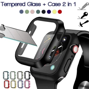 Case For Apple Watch Ultra2 Ultra 9 8 7 6 5 SE Temper Glass Tempered Glass Hard - Bild 1 von 19
