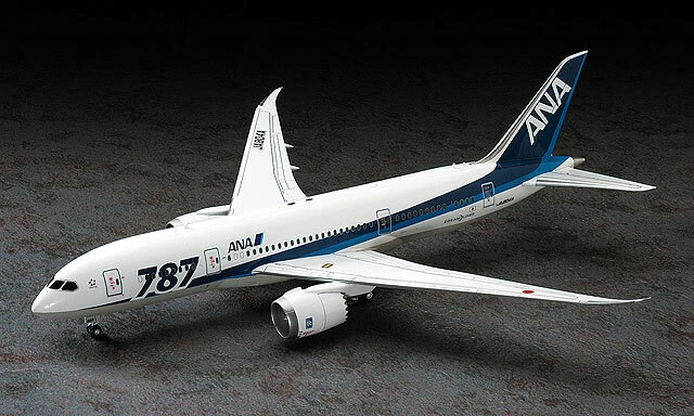 ANA Boeing B787-8 Aircraft Plastic Kit 1:200 Model HASEGAWA - Immagine 1 di 1