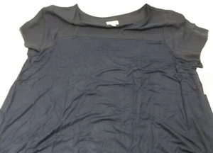 Sz XXL A:Glow Maternity Dressy Tee Shirt Blouse Navy Blue NWT - Bild 1 von 3