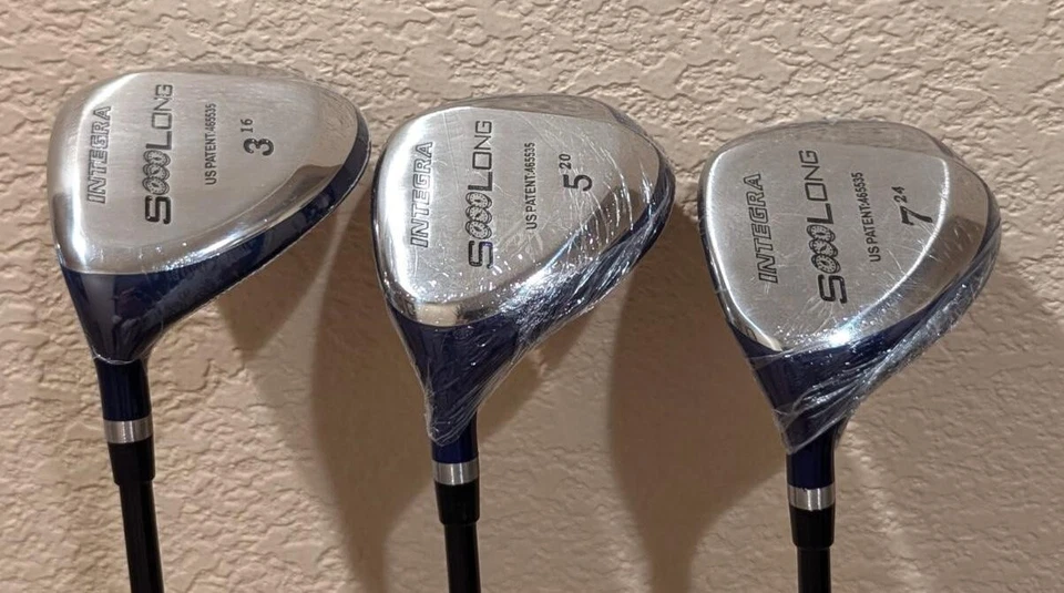 New LEFTY Integra SoooLong 3,5,7 Stiff graphite complete golf fairway wood set - Image 1 of 1