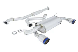 MEGAN 4" Dual Titanium Burnt Tip OE RS Catback Exhaust for FRS FR-S BRZ 86 13-18 - Picture 1 of 4