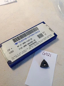10 NEW TELEDYNE WNMG-432A-2B CARBIDE INSERTS. GRADE: MP37. USA MADE (G421) - Picture 1 of 2