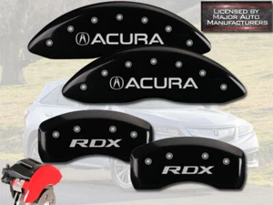 2016-2018 "Acura RDX" Front + Rear Black MGP Brake Disc Caliper Covers 4pc Set - Picture 1 of 10
