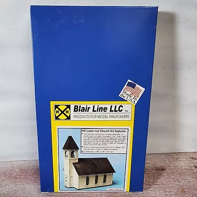 Blair Line 169 CHURCH BUILDING Laser Cut Wood Kit HO Scale - Image 1 of 3