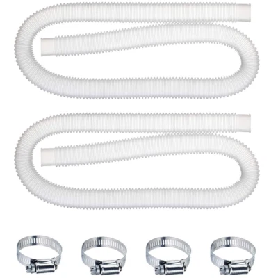 HJSIUTV 2X For 1-1/4 inch Accessory Hose Above Ground Pool Pump Replacement 1.25"