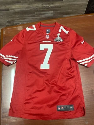 Красная футболка Colin Kaepernick San Francisco 49ers Nike Super Bowl XLVII ~женская L - Изображение 1 из 3
