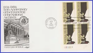 USA3 #2081 U/A ARTMASTER FDC PB4 50th Anniversary of National Archives - Picture 1 of 1
