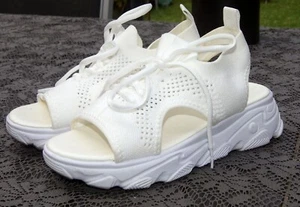 Sommer Sandalen Stretch Textil Plateau Super leicht Gr.37 - Bild 1 von 6