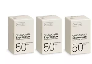 Arkray Glucocard Expression 150 Test Strips For GLucose Care - Picture 1 of 3