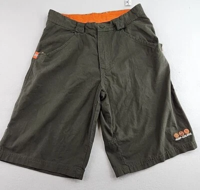 New Rip Curl Mens Green Cotton Embroidered Logo Shorts Size 30 - Image 1 of 4