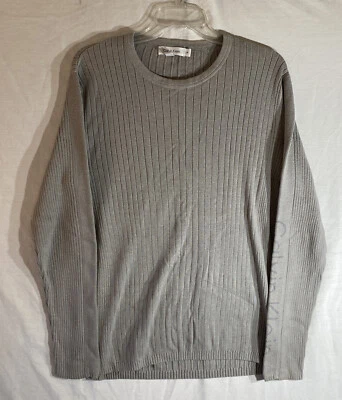 Calvin Klein L Sweater Gray Crew Neck Knit Foto 1 de 4