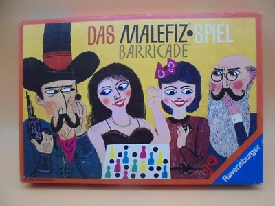 Das Malefiz Spiel Barricade Ravensburger 1960 Brettspiel Spiel , komplett - Bild 1 von 3