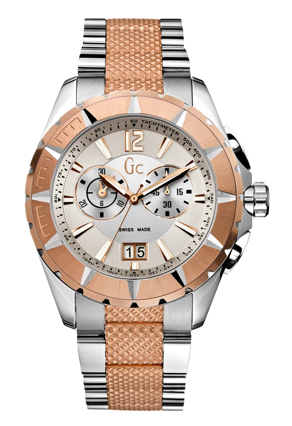 GUESS Gc 53001G1 Sport Class XXL Orologio Da Uomo Argento Spazzolato Cassa - Immagine 1 di 1