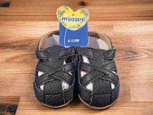 Leather Sandals baby Boy Girl Pram Shoes Infant Prewalker Choose Colour and Size - Picture 1 of 35