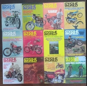 12 x Cycle World Motorcycle Magazines Jan-Dec 1973 - Picture 1 of 1