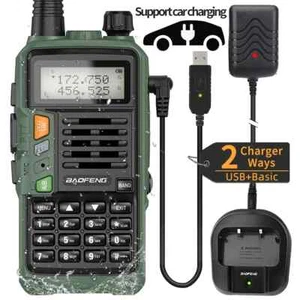 Powerful Handheld Transceiver With UHF VHF Dual Band Long Range Walkie Talkie US - Picture 1 of 15