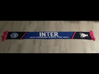SCIARPA ORIGINALE INTER-MANCHESTER CITY 2023 FINALE UEFA CHAMPIONS ISTANBUL - Immagine 1 di 3
