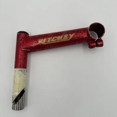 Vástago Ritchey ROJO 140 mm 22,2 mm 1 pulgada CRMO Vintage MTB Pluma Abrazadera 25,4 mm Foto 1 de 4