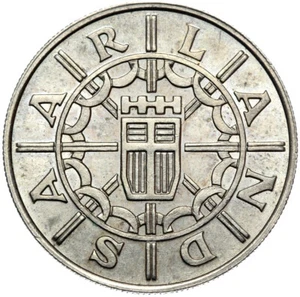 Saar-Saarland coin 100 one hundred francs 1955 brass condition! - Picture 1 of 2