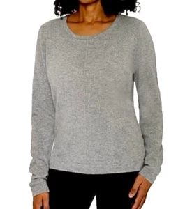 New Mario Serrani Ladies’ Long Sleeve 100% Cashmere Sweater Medium M Gray - Picture 1 of 3