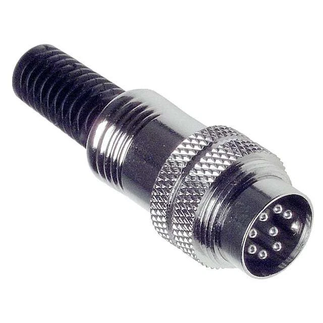 CONN PLUG MALE DIN 8POS SOLDER - Image 1 of 1