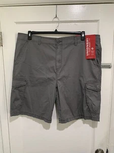 NUEVO Union Bay Hombres Talla 46 Pantalones Cortos Carga Flexible Cintura Comodidad Gris Unionbay Senderismo - Imagen 1 de 8