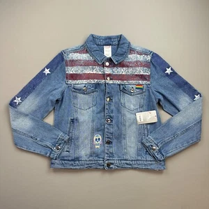 Disney Marvel Jacket Girls Large Blue Denim America Chaves Dr Strange 2 Merch - Picture 1 of 21