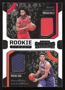 2019-20 Panini Contenders Cameron Johnson Coby White Rookie Dual Swatches Relic - Picture 1 of 2