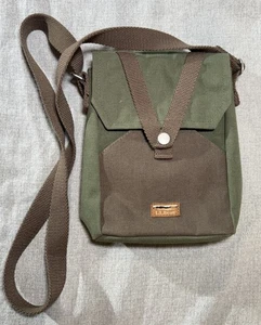 Bandolera de lona LL Bean con solapa frontal a presión - Imagen 1 de 5