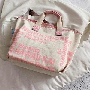 LOCO HAWAII Tasche Logo Print Hawaii Aloha 45 cm x 33 cm x 23 cm PINK weiß - Bild 1 von 4