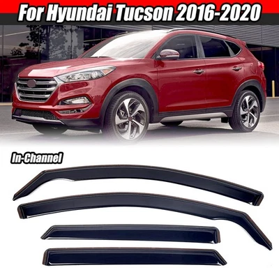 Protector contra la lluvia deflector de ventilación en canal para Hyundai Tucson 2016-2021 Foto 1 de 4