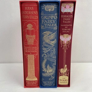 Folio Society Märchen 3 Bände Grimm's Andersen & Perrault im Schuber EUC - Bild 1 von 9