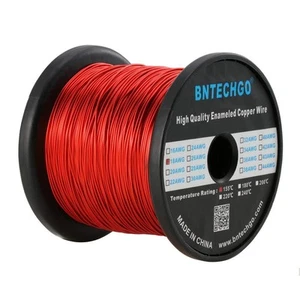 18 AWG Magnet Wire - Enameled Copper Wire - Enameled Magnet Winding Wire - 3.... - Picture 1 of 4