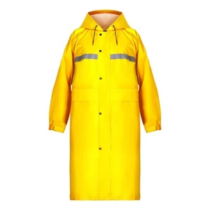 Long Hooded Raincoat Safety Waterproof Emergency Rain Jacket Poncho for Men W... - Picture 1 of 7