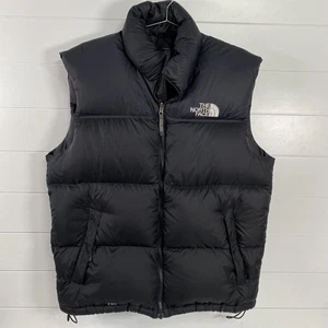 The North Face Weste Herren XL schwarz Nuptse 700 Fill Down Puffer isoliert Full Zip - Bild 1 von 17