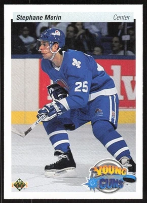 1990-91 Upper Deck Stephane Morin Rookie Card (RC) #524 - Quebec Nordiques - Image 1 of 2