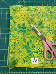 Batik Fabric Remnant - 100% cotton - #R-112 - 1  3/8yds - Picture 1 of 2